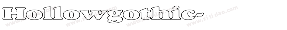 Hollowgothic字体转换