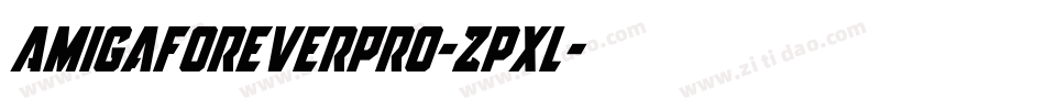 AmigaForeverPro-Zpxl字体转换