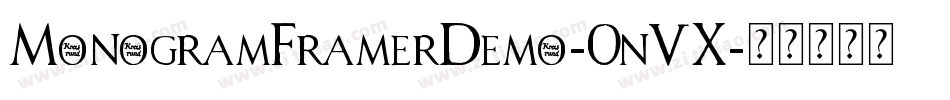 MonogramFramerDemo-0n5X字体转换