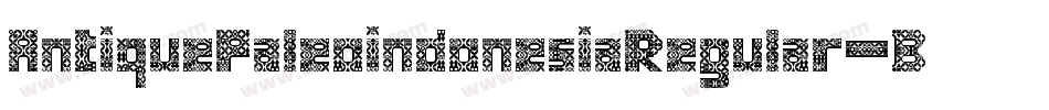 AntiquePaleoindonesiaRegular-B7OG字体转换