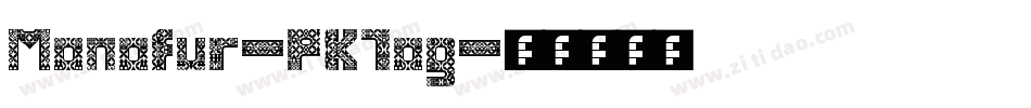 Monofur-PK7og字体转换
