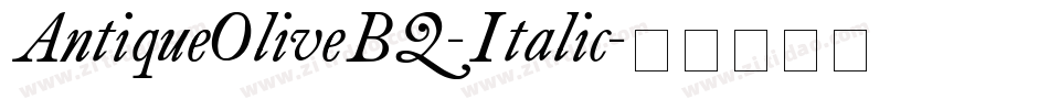 AntiqueOliveBQ-Italic字体转换