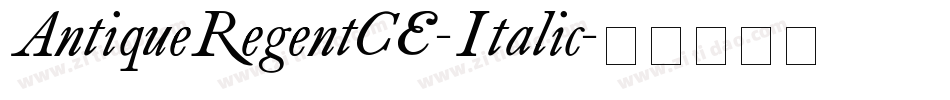 AntiqueRegentCE-Italic字体转换