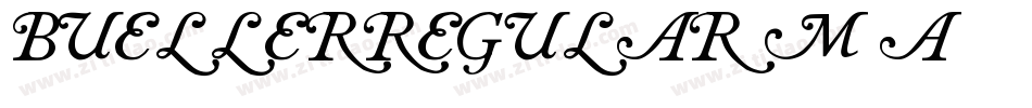BuellerRegular-m5a2字体转换
