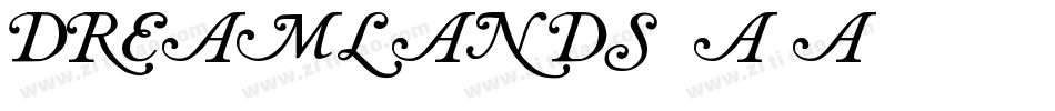 Dreamlands-6A5A字体转换