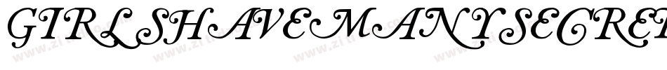 Girlshavemanysecrets-2X38字体转换