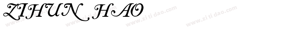 zihun38hao字体转换