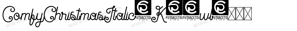 ComfyChristmasItalic-K77wl字体转换