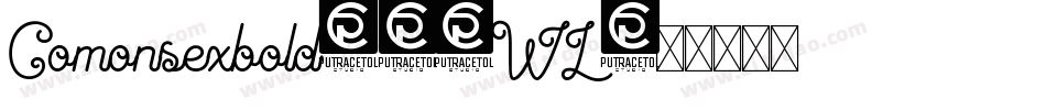 Comonsexbold-51WL字体转换