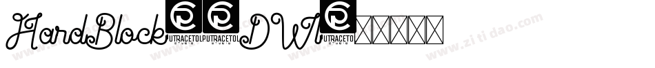 HardBlock-2DWl字体转换