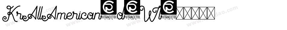 KrAllAmerican-d5Wl字体转换 KrAllAmerican-d5Wl字体转换