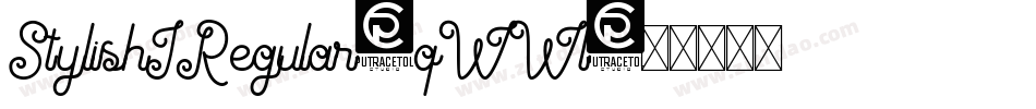 StylishIRegular-qWWl字体转换