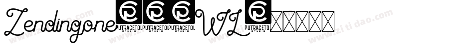 Zendingone-14WL字体转换 Zendingone-14WL字体转换