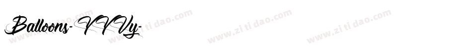 Balloons-YYVy字体转换