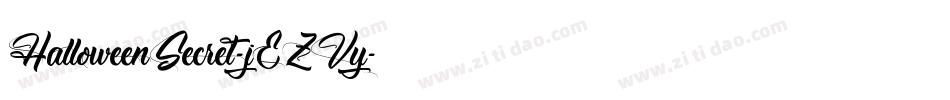 HalloweenSecret-jEZVy字体转换