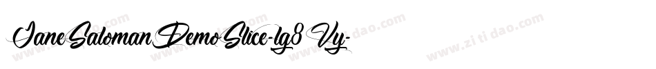 JaneSalomanDemoSlice-lg8Vy字体转换