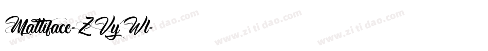 Mattiface-ZVyWl字体转换 Mattiface-ZVyWl字体转换