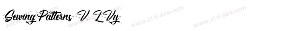 SewingPatterns-VLVy字体转换