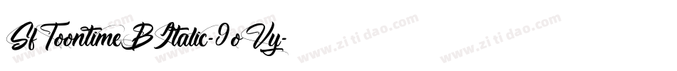 SfToontimeBItalic-9oVy字体转换 SfToontimeBItalic-9oVy字体转换
