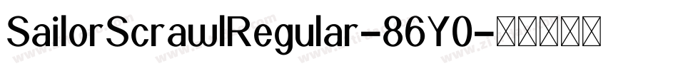 SailorScrawlRegular-86Y0字体转换