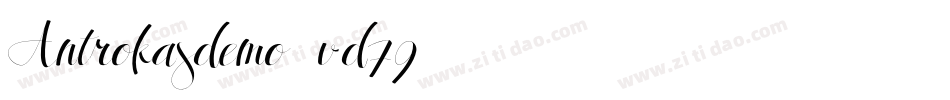Antrokasdemo-vd79字体转换