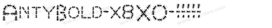 AntyBold-x8XO字体转换