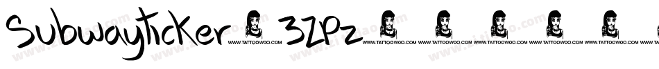Subwayticker-3ZPz字体转换