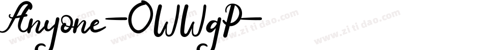 Anyone-0WWgP字体转换