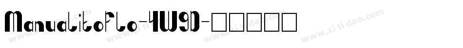 ManualitoFlo-4W9D字体转换