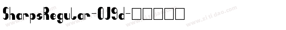 SharpsRegular-OJ9d字体转换