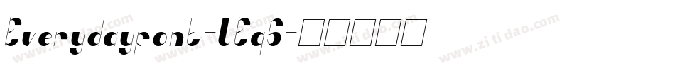 Everydayfont-LEq5字体转换