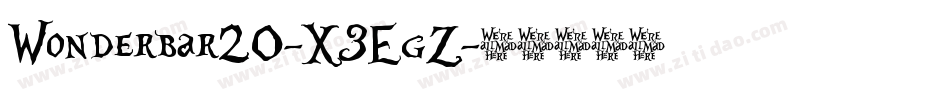 Wonderbar20-X3EgZ字体转换