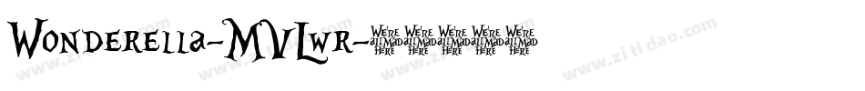 Wonderella-MVLwr字体转换