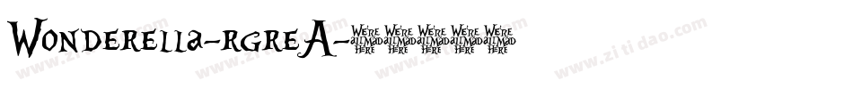Wonderella-rgreA字体转换