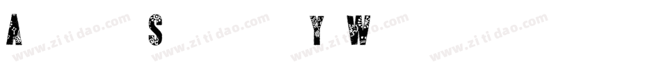 AllertaStencil-YoWq字体转换