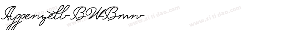 Appenzell-BWBmn字体转换