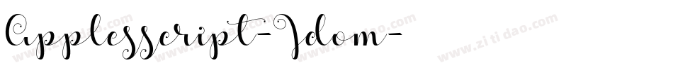 Applesscript-Jdom字体转换