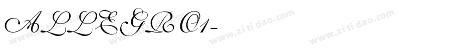 ALLEGRO1字体转换