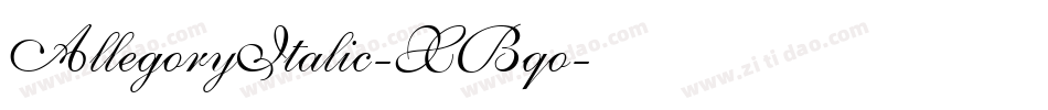 AllegoryItalic-XBqo字体转换