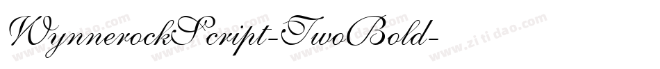 WynnerockScript-TwoBold字体转换