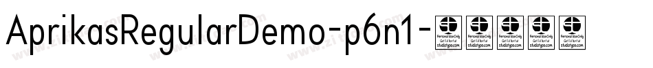 AprikasRegularDemo-p6n1字体转换