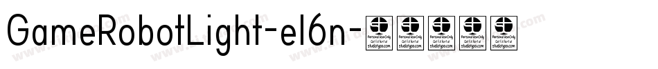 GameRobotLight-el6n字体转换