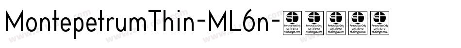 MontepetrumThin-ML6n字体转换