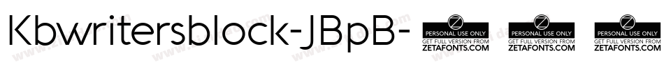 Kbwritersblock-JBpB字体转换