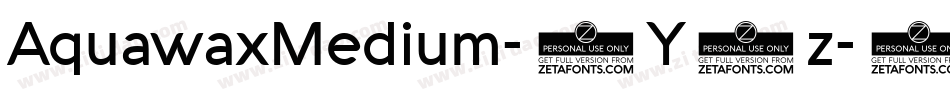 AquawaxMedium-8Y8z字体转换