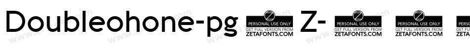 Doubleohone-pg8Z字体转换