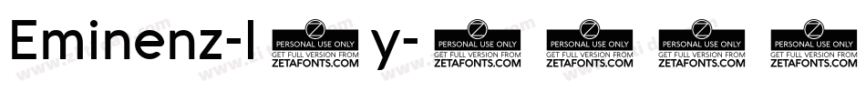 Eminenz-l8y字体转换 Eminenz-l8y字体转换