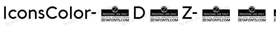 IconsColor-8D8Z字体转换