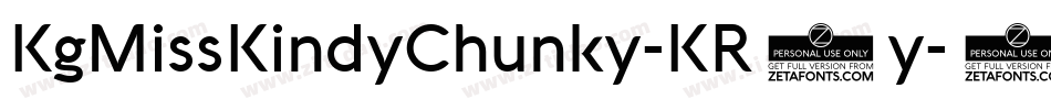 KgMissKindyChunky-KR8y字体转换