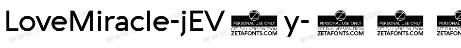 LoveMiracle-jEV8y字体转换